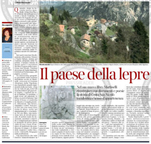 “Il paese della lepre”, Corriere del Trentino - 21 maggio 2020