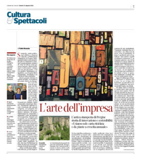 “L’arte dell’impresa”, Corriere del Trentino - 21 agosto 2020