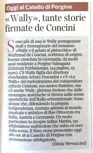 «Wally», tante storie firmate de Concini, Corriere del Trentino – 9 luglio 2021